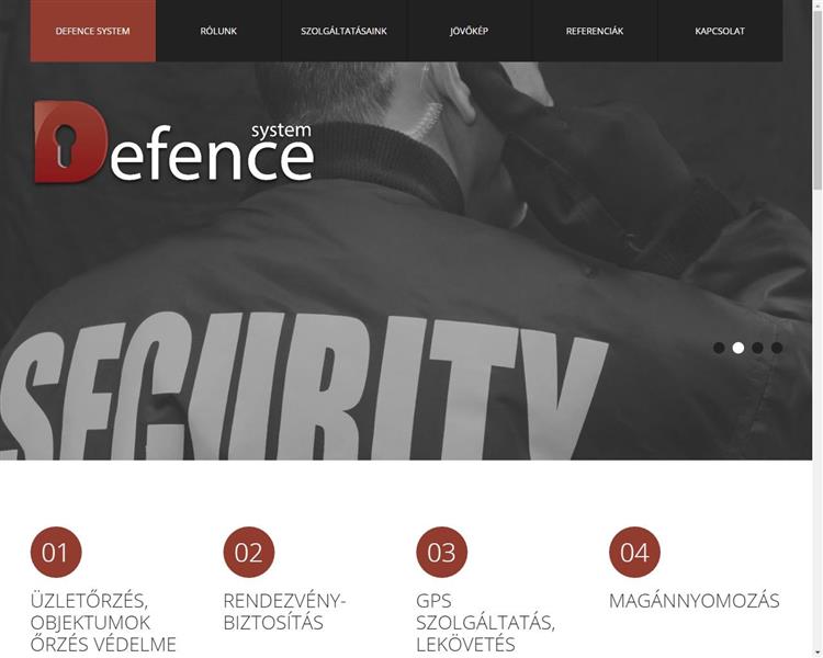 Defence System Kft. honlapja